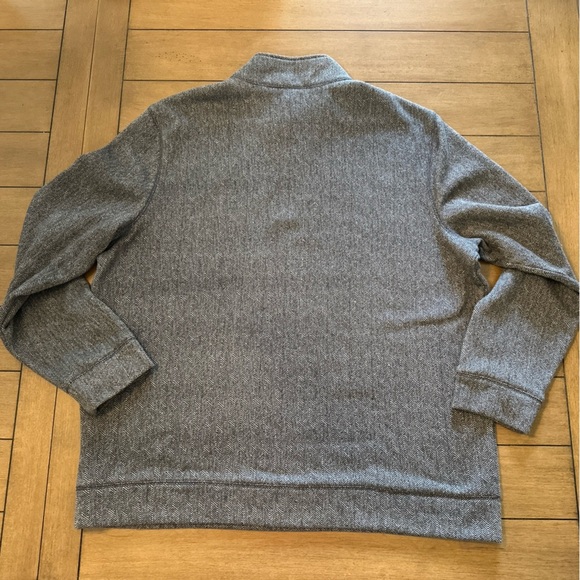 Croft & Barrow Mens Pullover Sweater Size XXL Gray Quarter Zip Long Sleeve - Picture 12 of 12